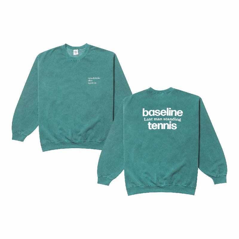 Vice 84 'Baseline' Sweater - Vintage Washed Green Glossy Satin Silk