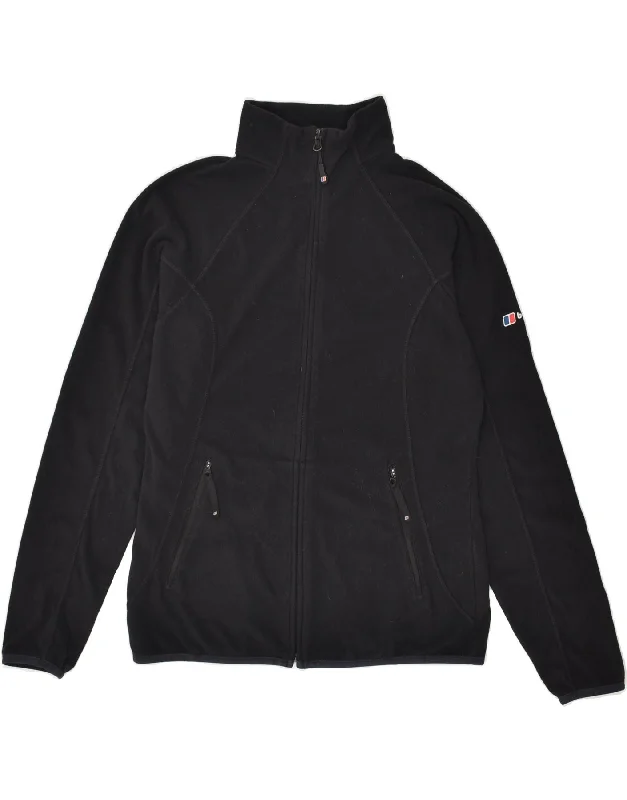BERGHAUS Womens Fleece Jacket UK 12 Medium Black Polyester Satin Jacket Silk Jacket Chiffon Jacket BERGHAUS Womens Fleece Jacket UK 12 Medium Black Polyester Satin Jacket Silk Jacket Chiffon Jacket