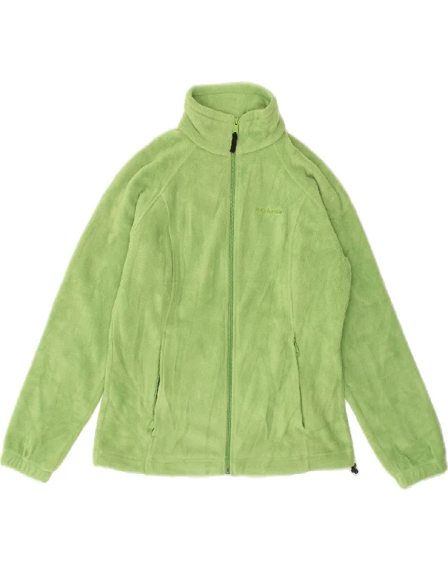 COLUMBIA Womens Fleece Jacket UK 14 Medium Green Polyester Insulated Jacket Fitted Jacket Loose Jacket COLUMBIA Womens Fleece Jacket UK 14 Medium Green Polyester Insulated Jacket Fitted Jacket Loose Jacket