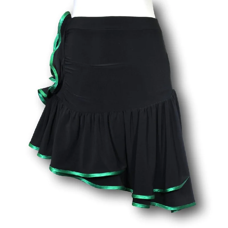 Women's Latin Skirt UL-531 ruffled skirt detail