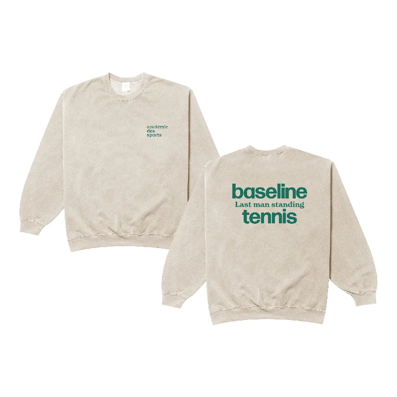 Vice 84 'Baseline' Sweater - Vintage Washed Stone Elasticated Padded Insulated