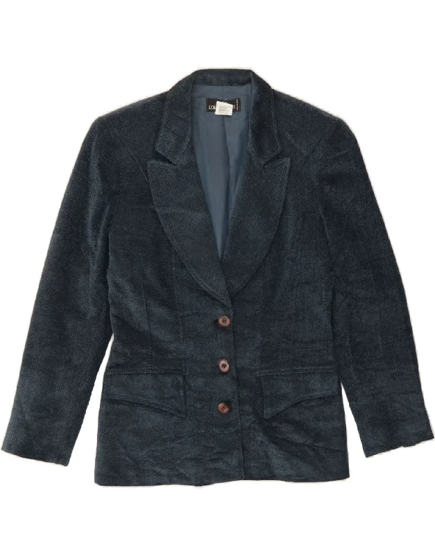ATOS LOMBARDINI Womens Blazer Jacket IT 42 Medium Navy Blue Herringbone Herringbone Jacket Houndstooth Jacket Plaid Jacket ATOS LOMBARDINI Womens Blazer Jacket IT 42 Medium Navy Blue Herringbone Herringbone Jacket Houndstooth Jacket Plaid Jacket