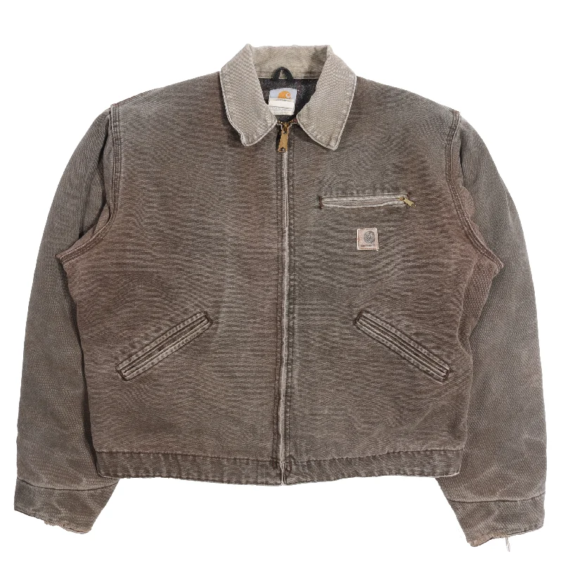 1990's Carhartt Detroit Work Jacket Faux Fur Jacket Real Fur Jacket Shearling Jacket 1990's Carhartt Detroit Work Jacket Faux Fur Jacket Real Fur Jacket Shearling Jacket