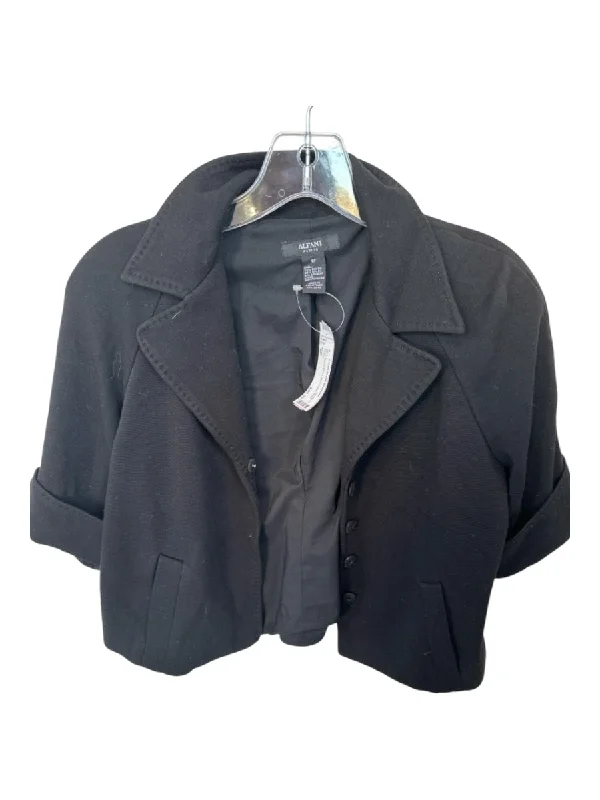Alfani Size 4P Black Rayon Blend Stich Detail short Jacket Herringbone Jacket Houndstooth Jacket Plaid Jacket Alfani Size 4P Black Rayon Blend Stich Detail short Jacket Herringbone Jacket Houndstooth Jacket Plaid Jacket