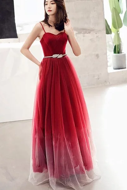 CUTE BURGUNDY SWEETHEART PROM DRESS, BURGUNDY TULLE LONG EVENING DRESS FOR TEENS cg4929 CUTE BURGUNDY SWEETHEART PROM DRESS, BURGUNDY TULLE LONG EVENING DRESS FOR TEENS cg4929