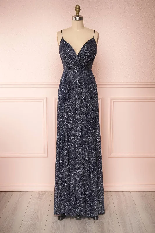 Campozano | Navy Shimmery Dress