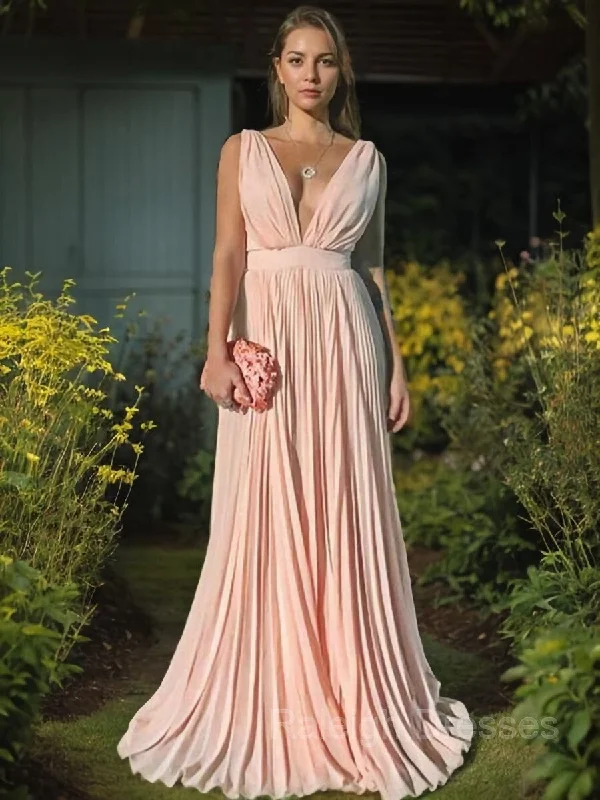 A-Line/Princess V-neck Floor-Length Chiffon Mother of the Bride Dresses With Ruffles A-Line/Princess V-neck Floor-Length Chiffon Mother of the Bride Dresses With Ruffles