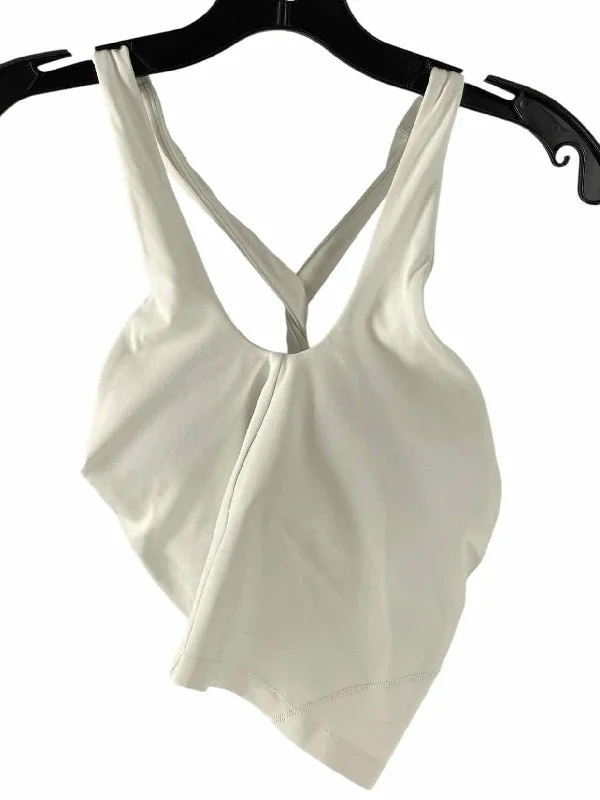 Lululemon Size L White Athletic Tank Top white tank top