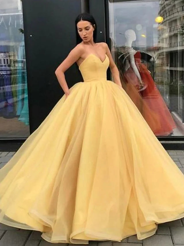 Beautiful Back Elegant Formal Evening Dress Strapless Sleeveless Floor Length Tulle with Sleek Pleats Tier Beautiful Back Elegant Formal Evening Dress Strapless Sleeveless Floor Length Tulle with Sleek Pleats Tier