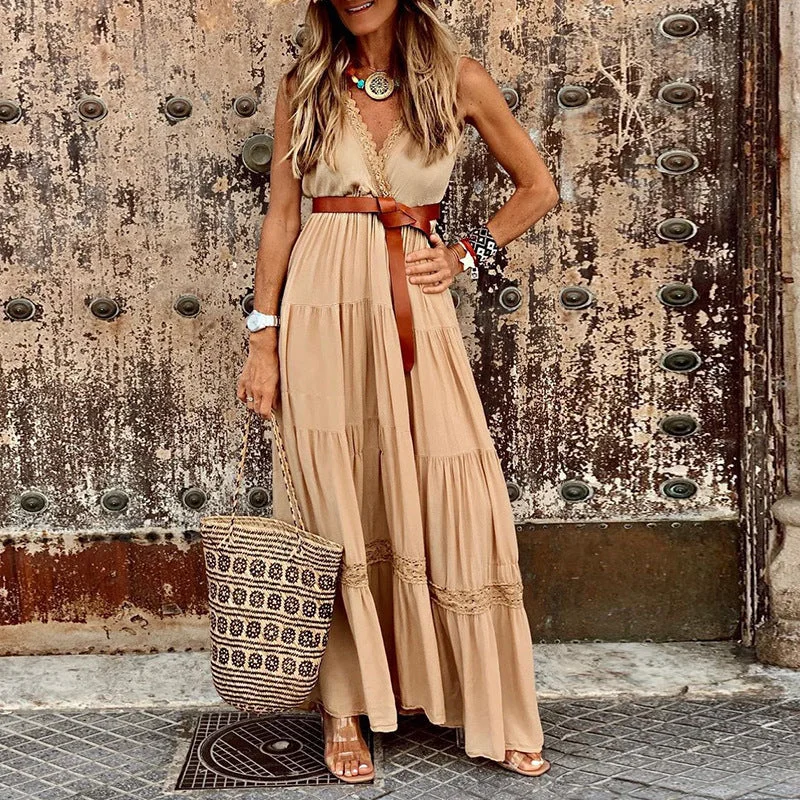 Pphmm outfit ideas Women's Short-Sleeved Retro V-neck Dress Summer Tight Waist French Dress Elegant Holiday Beach Dress Pphmm outfit ideas Women's Short-Sleeved Retro V-neck Dress Summer Tight Waist French Dress Elegant Holiday Beach Dress