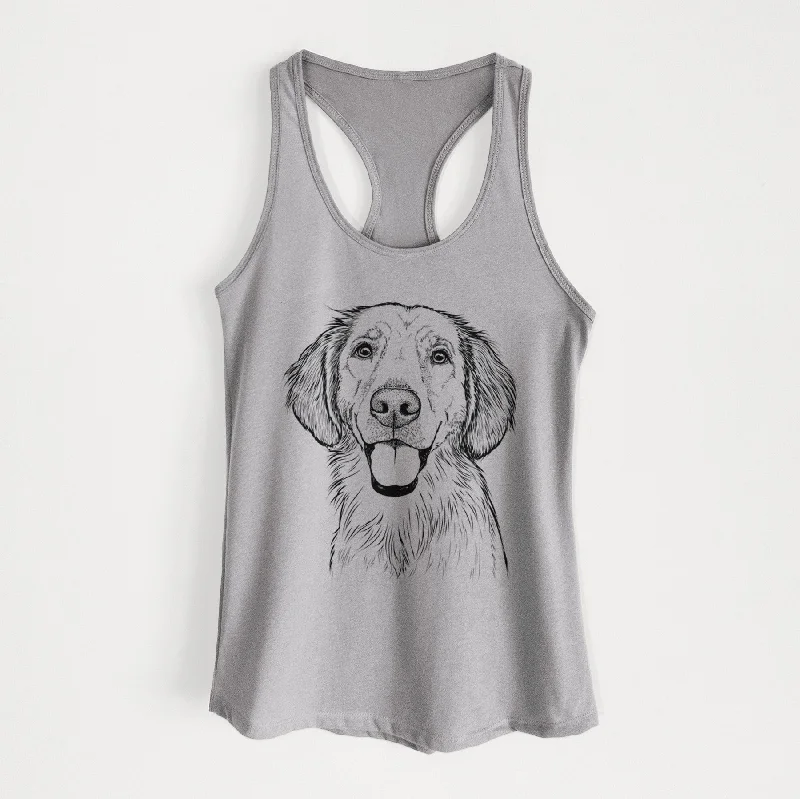 Riley the Golden Retriever - Women's Racerback Tanktop chic tank top