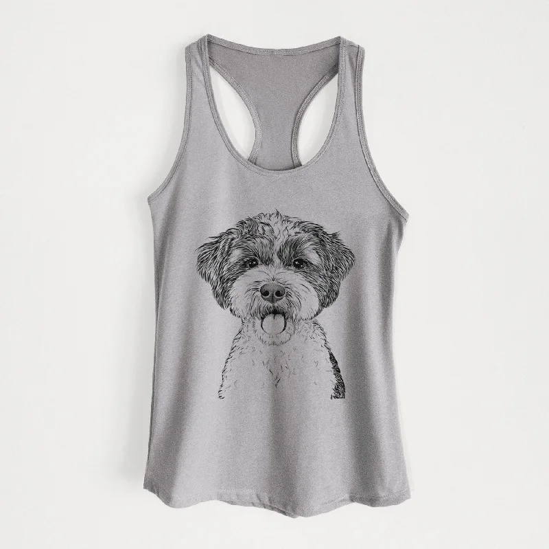 Bella the Cockapoo - Women's Racerback Tanktop lace back tank