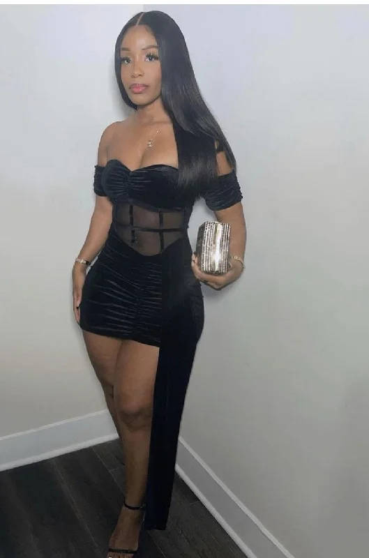 Black Sexy Patchwork Solid See-through Backless Off the Shoulder Homecoming Dress,Y2525 Black Sexy Patchwork Solid See-through Backless Off the Shoulder Homecoming Dress,Y2525
