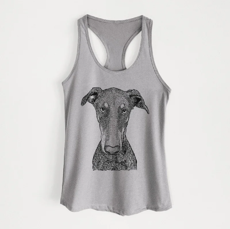 Princess Fiona the Doberman Pinscher - Women's Racerback Tanktop strapless tank top