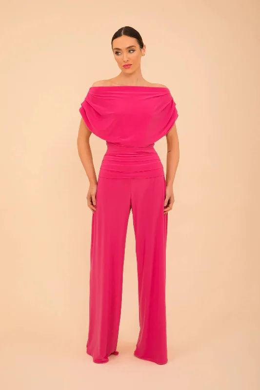 ATOM LABEL carbon jumpsuit Hot Pink