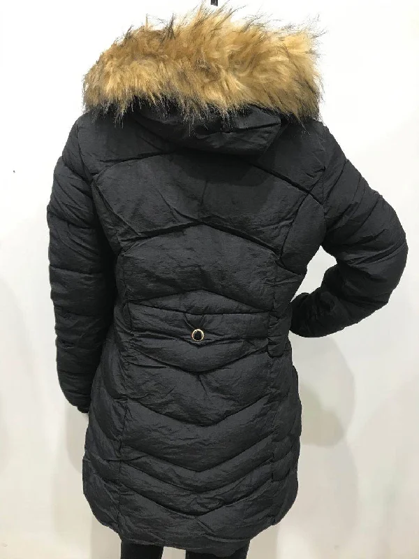 Faux fur padded coat