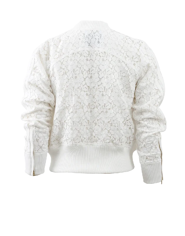 Lace Bomber Jacket