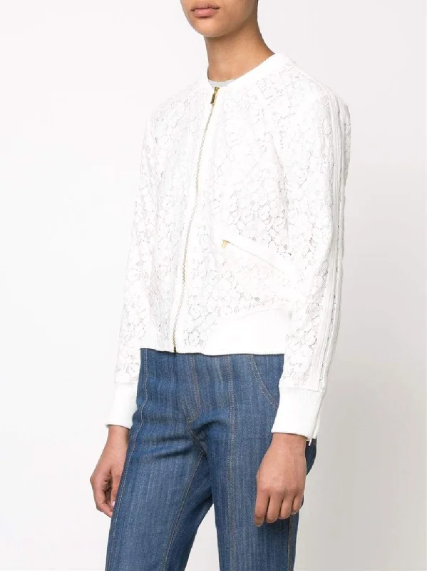 Lace Bomber Jacket