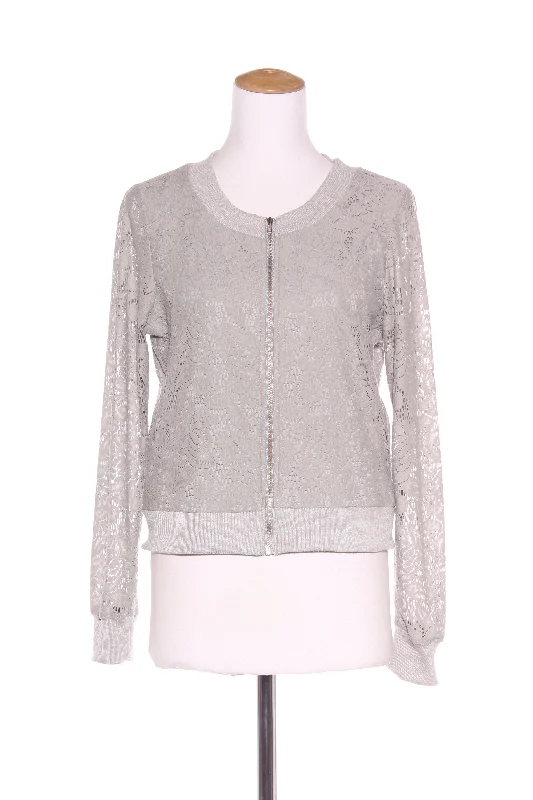 MAX - Grey lace bomber jacket! 14