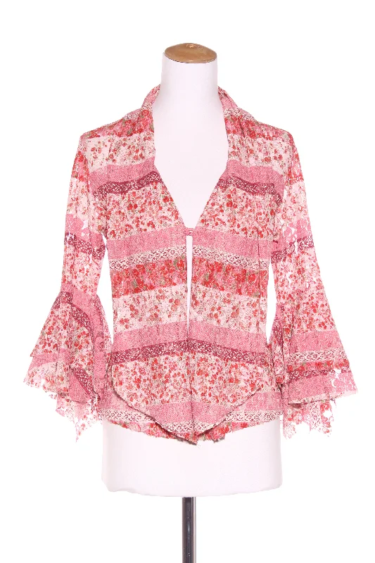 TRELISE COOPER ""Hacienda"" Floral lace top/jacket! 12