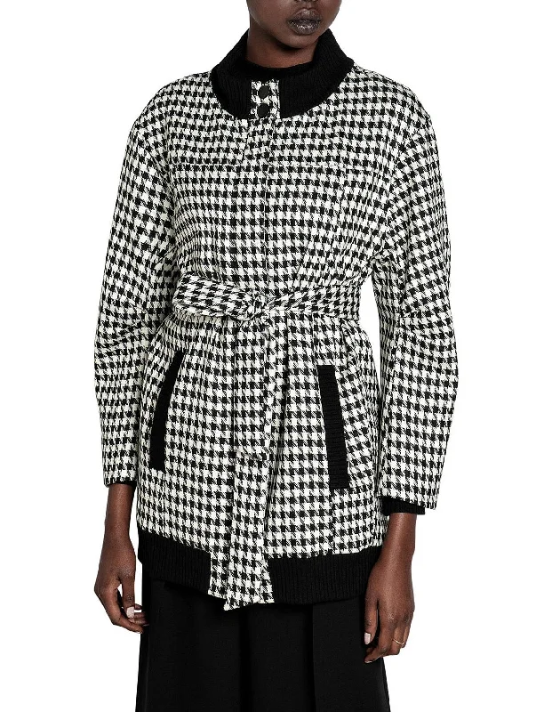 VERONIKA MAINE (AU) Houndstooth coat! 8-10