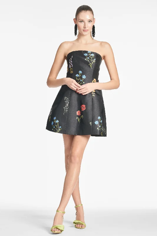 Alanna Dress - Noir Bouquet