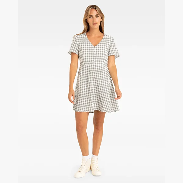 Hurley Check Mini Dress - Eiffel Tower