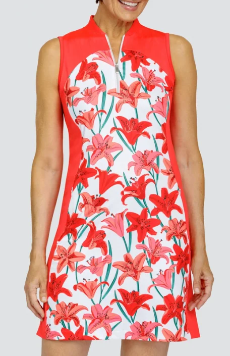 New Tail Activewear Denia 36.5"" Sleeveless Golf Dress - Valencia Lillies MSp$110