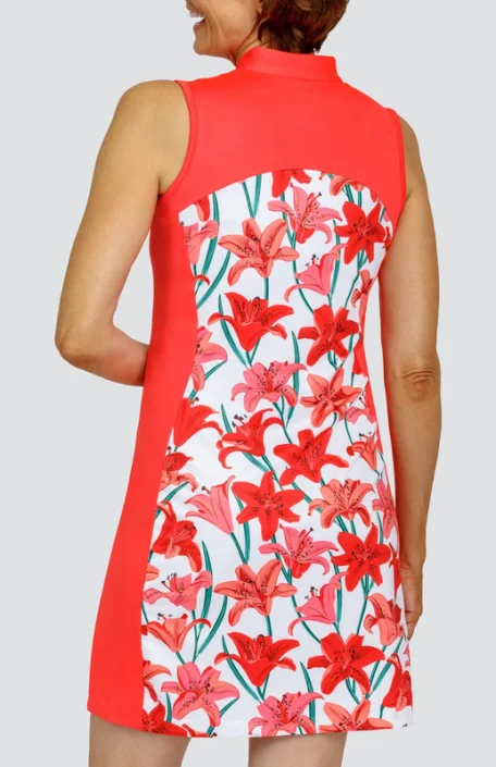 New Tail Activewear Denia 36.5"" Sleeveless Golf Dress - Valencia Lillies MSp$110