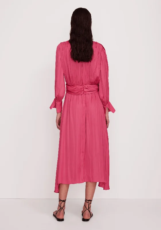 Oriana Midi Dress_Fuchsia