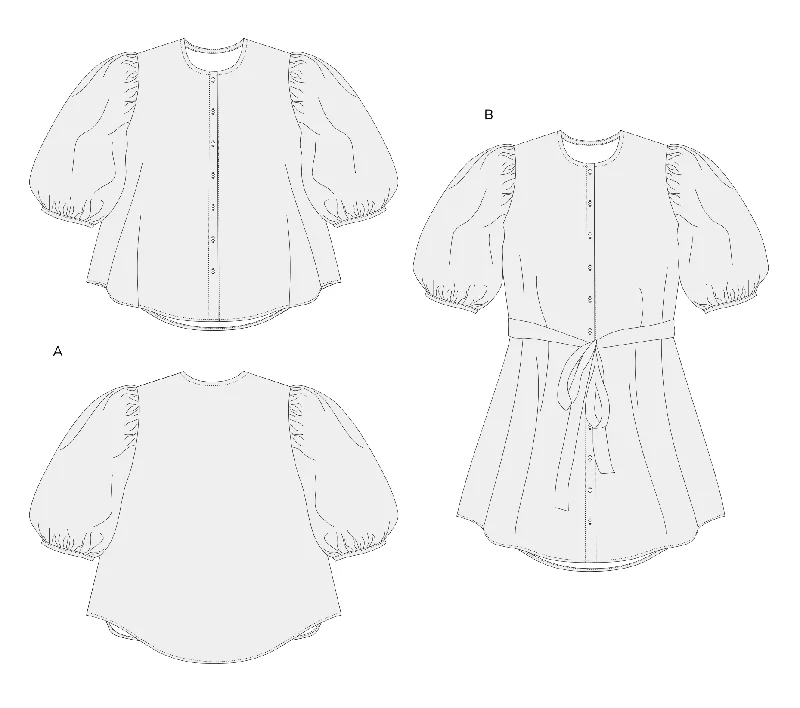 PDF Pattern - Anthea Blouse & Dress | Anna Allen Clothing