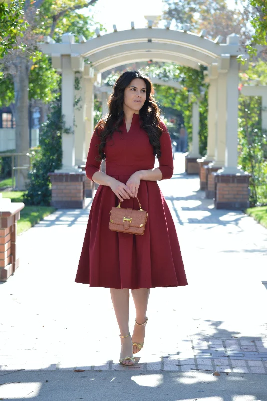 Santorini Deep Red Dress