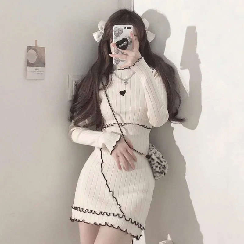 ulzzang Love knitted dress YV43984