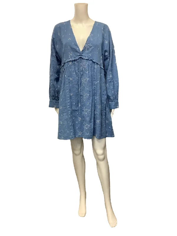 Zara Tunic Dress Blue Size: M