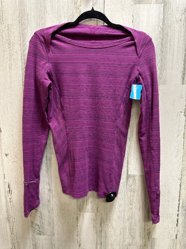 Athletic Top Long Sleeve Collar By Lululemon  Size: 6