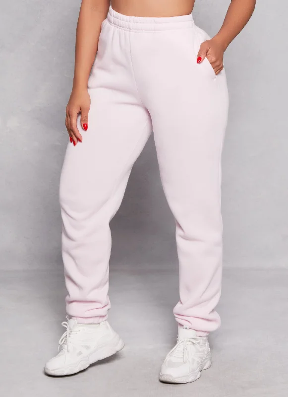 High Waist Basic Joggers