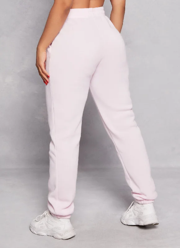 High Waist Basic Joggers