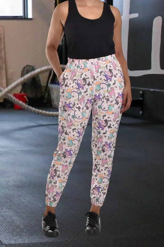 Ladies Printed Track Pants