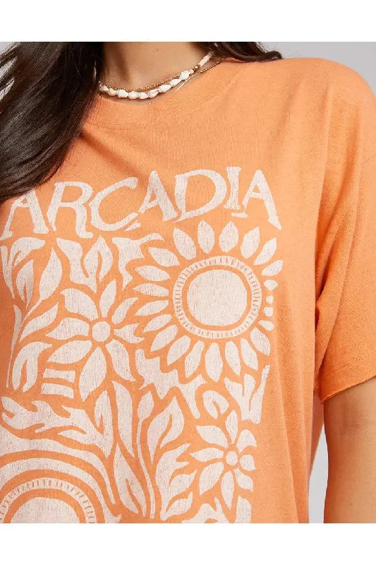 ALL ABOUT EVE ARCADIA TEE PEACH