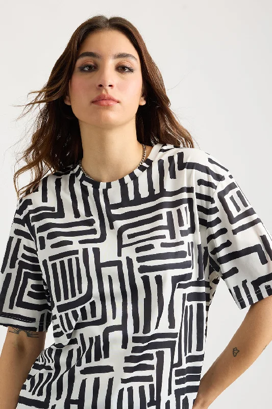 Printed Women's T-Shirt - Mazes