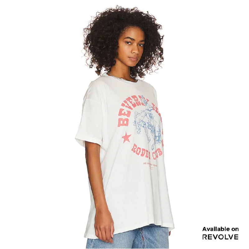 Laundry Room Beverly Hills Rodeo Club Oversized Tee in White