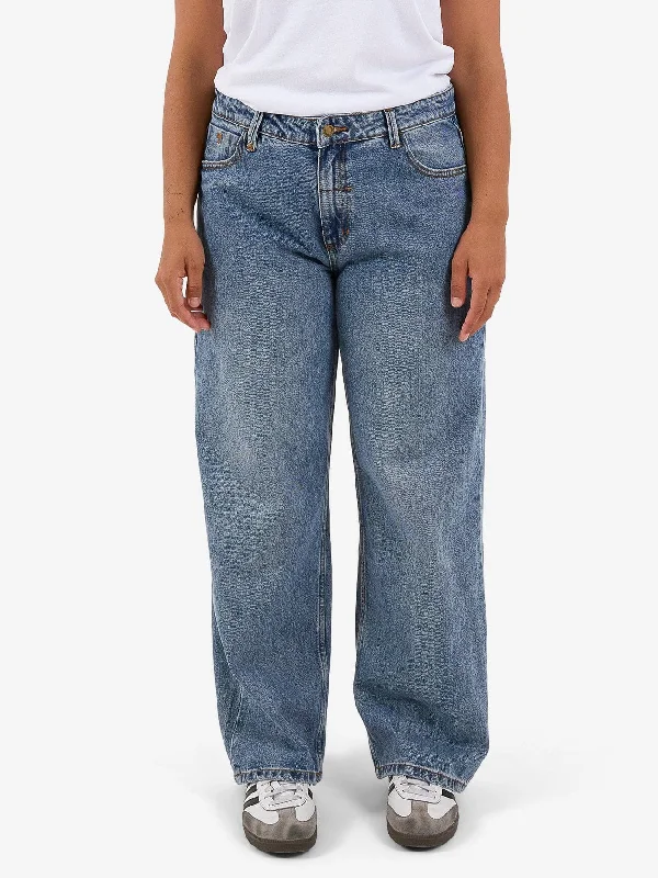 Billie Low Baggie Jean - Weathered Blue