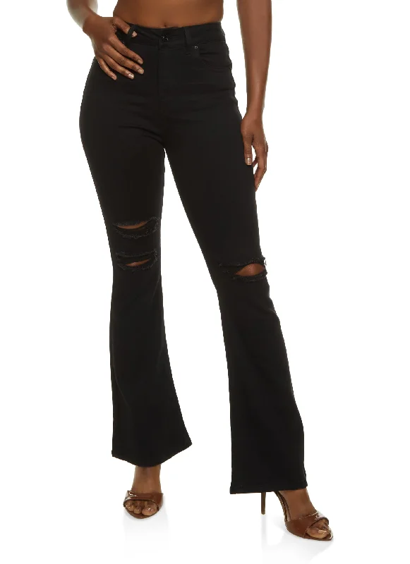 WAX Whiskered Flare Jeans