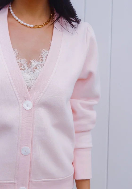 ""The Czara"" - Cropped Cardigan (Pink)