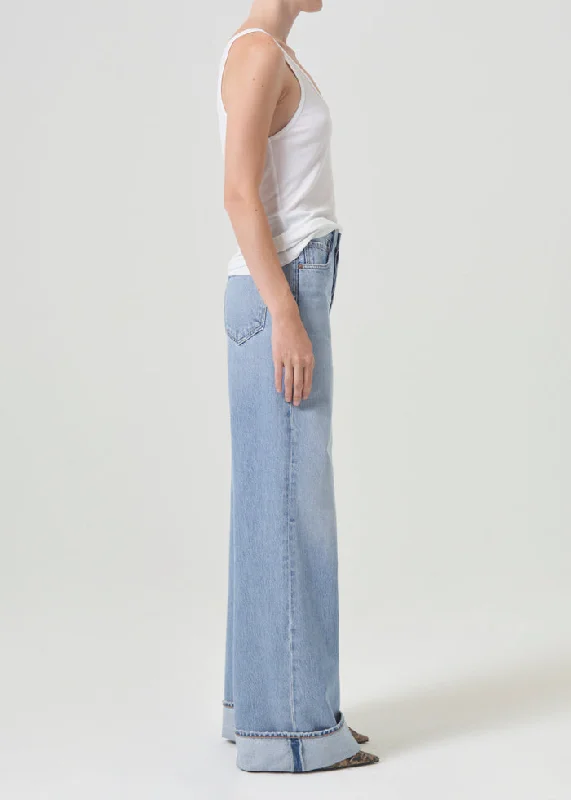 Agolde Dame High Rise Wide Leg Pants in Showdown