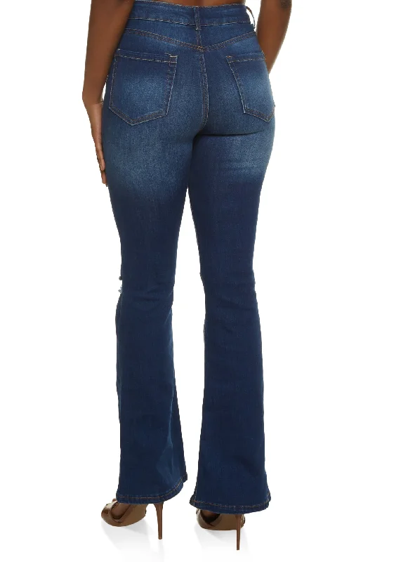 WAX Whiskered Flare Jeans