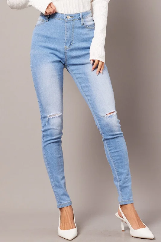 Denim Skinny Jean High Rise