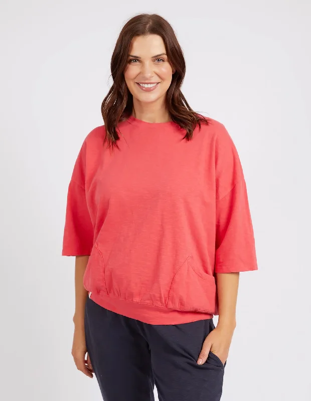 Elm Mazie Sweat - Coral Spritz