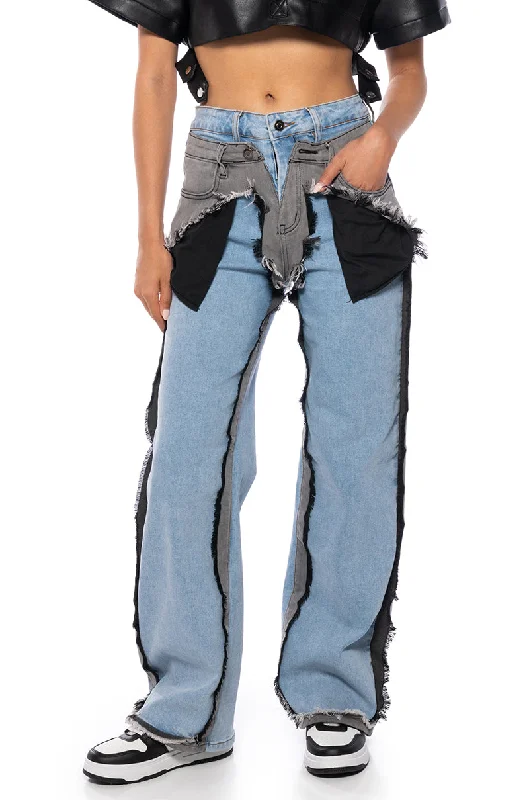 FIGURE IT OUT MULTI DENIM PANT