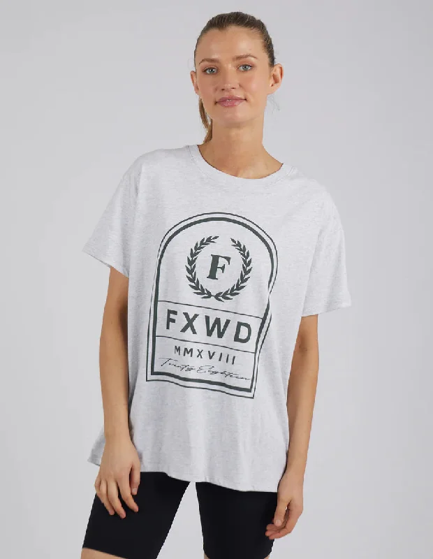 FOXWOOD PENNANT TEE GREY MARLE